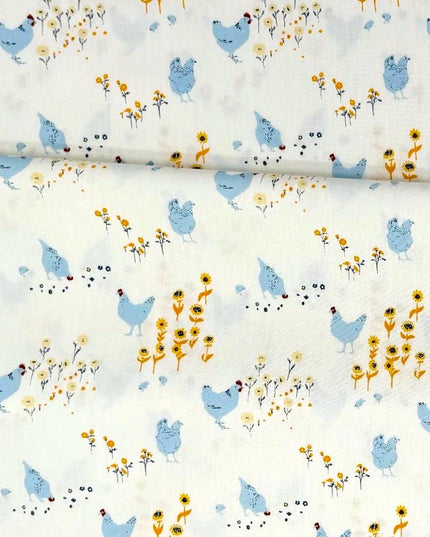 AGF Fabric | Hens and Chicks for Art Gallery Fabrics | Quilting Cotton | Sold by the Half Yard