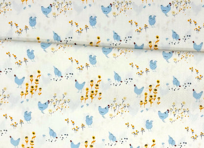 AGF Fabric | Hens and Chicks for Art Gallery Fabrics | Quilting Cotton | Sold by the Half Yard