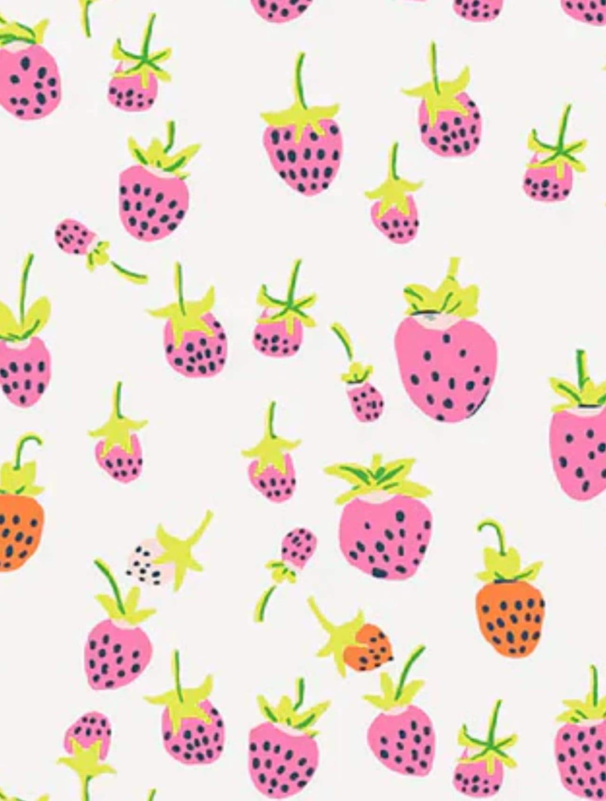 In Stock! Windham Fabrics - Heather Ross - Heather Ross Favorites - Strawberries Blush - Sold by Half Yard
