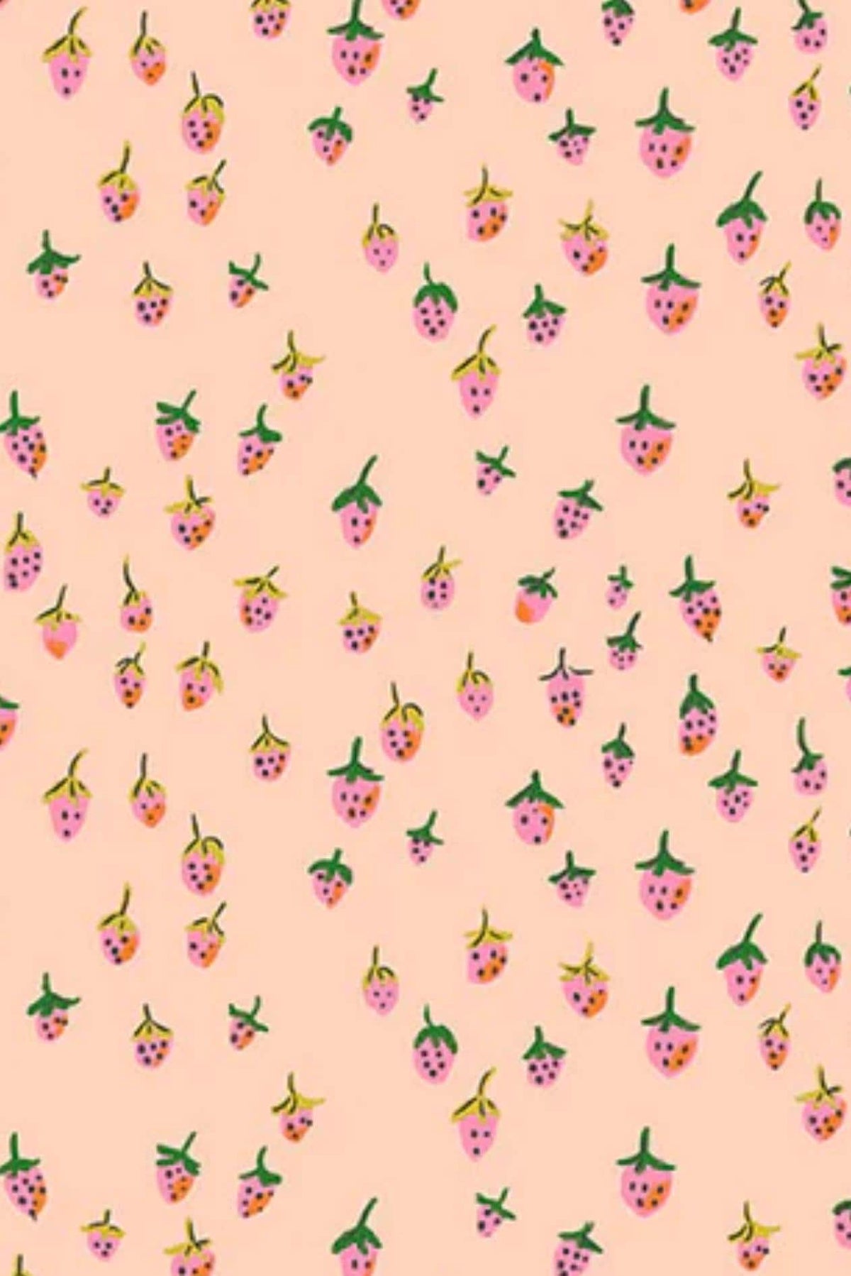 In Stock! Windham Fabrics - Heather Ross - Heather Ross Favorites - Field Strawberries Blush - Sold by Half Yard