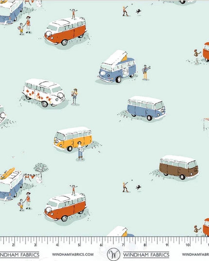 PRE-ORDER June 2026 || Windham Fabrics - Heather Ross - Heather Ross Favorites - Bus - Sold by Half Yard