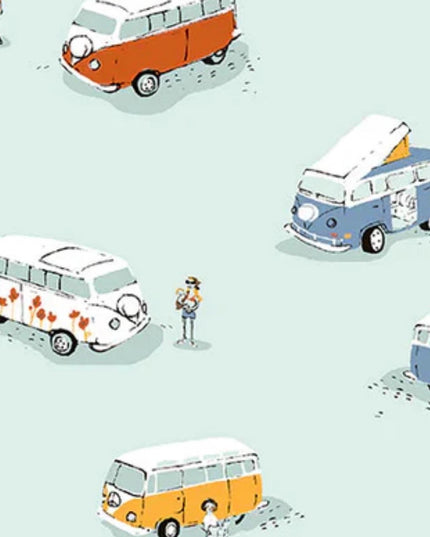 PRE-ORDER June 2026 || Windham Fabrics - Heather Ross - Heather Ross Favorites - Bus - Sold by Half Yard