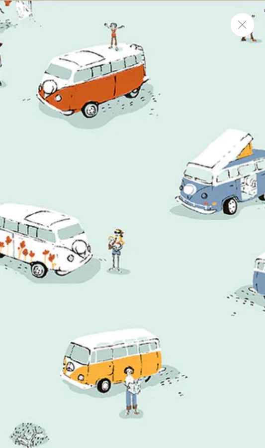In Stock! Windham Fabrics - Heather Ross - Heather Ross Favorites - Bus - Sold by Half Yard