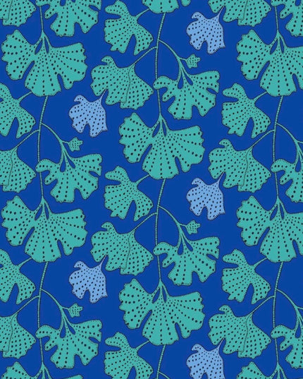 PRE-ORDER Sally Kelly | APRIL 2026 | Sunshine Ginkgo 54978D-10 Cerulean | Sold by Half Yard