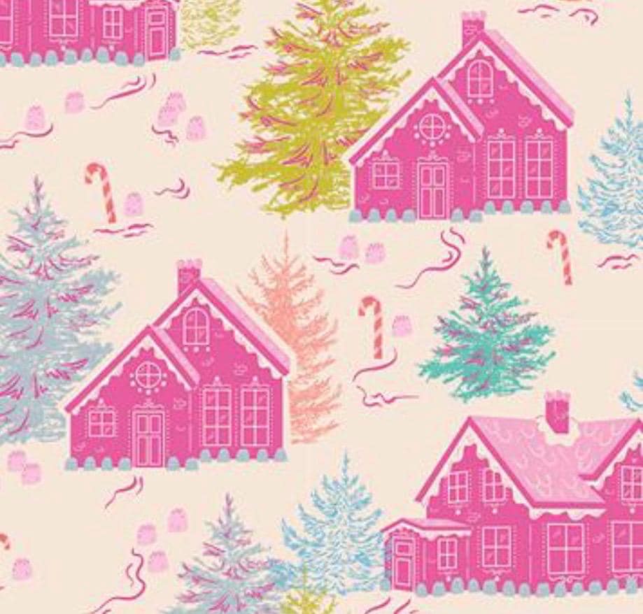 In Stock! | AGF Christmas in Color | CMC-25414 | Gumdrops and Gables | Art Gallery Fabrics Christmas Cotton | Sold by Half Yard