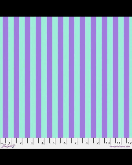 True Colors - Tula Pink Tent Stripe - Petunia - Sold by Half Yard