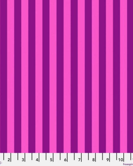 Tent Stripe Foxglove True Colors - Tula Pink - 100% Quilters Cotton - Sold by the Half Yard - FreeSpirit