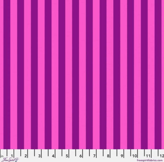 Tent Stripe Foxglove True Colors - Tula Pink - 100% Quilters Cotton - Sold by the Half Yard - FreeSpirit