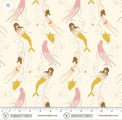 In Stock! Windham Fabrics - Heather Ross - Heather Ross Favorites - Underwater Sisters - Sold by Half Yard