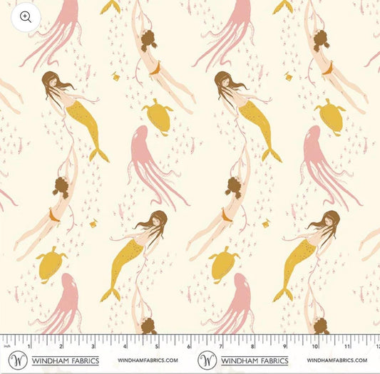In Stock! Windham Fabrics - Heather Ross - Heather Ross Favorites - Underwater Sisters - Sold by Half Yard
