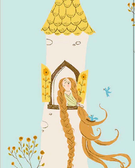 PRE-ORDER June 2026 || Windham Fabrics - Heather Ross - Heather Ross Favorites - Rapunzel Aqua - Sold by Half Yard