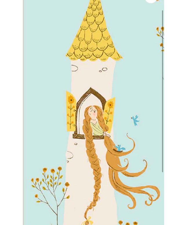 PRE-ORDER June 2026 || Windham Fabrics - Heather Ross - Heather Ross Favorites - Rapunzel Aqua - Sold by Half Yard