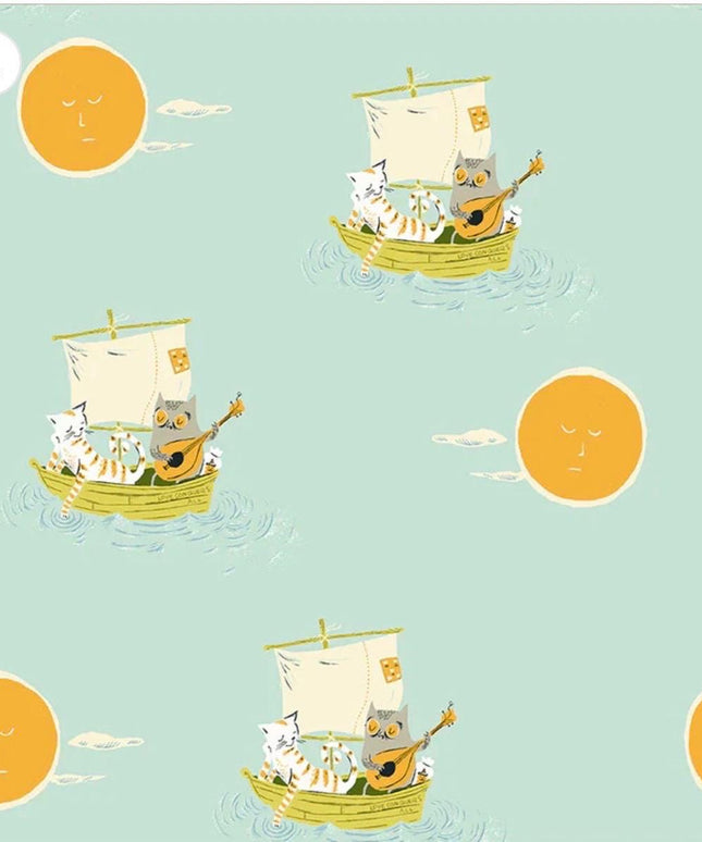 PRE-ORDER June 2026 || Windham Fabrics - Heather Ross - Heather Ross Favorites - Owl and the Pussycat - Sold by Half Yard