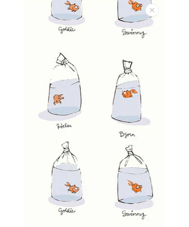 PRE-ORDER June 2026 || Windham Fabrics - Heather Ross - Heather Ross Favorites - Goldfishes in Bags - Sold by Half Yard