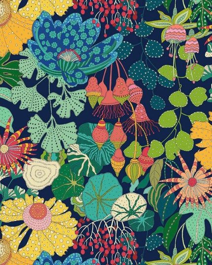 PRE-ORDER - APRIL 2026 | Windham Fabrics - Sally Kelly - Sally Kelly Sunsine - Peony Park - Indigo - Sold by Half Yard
