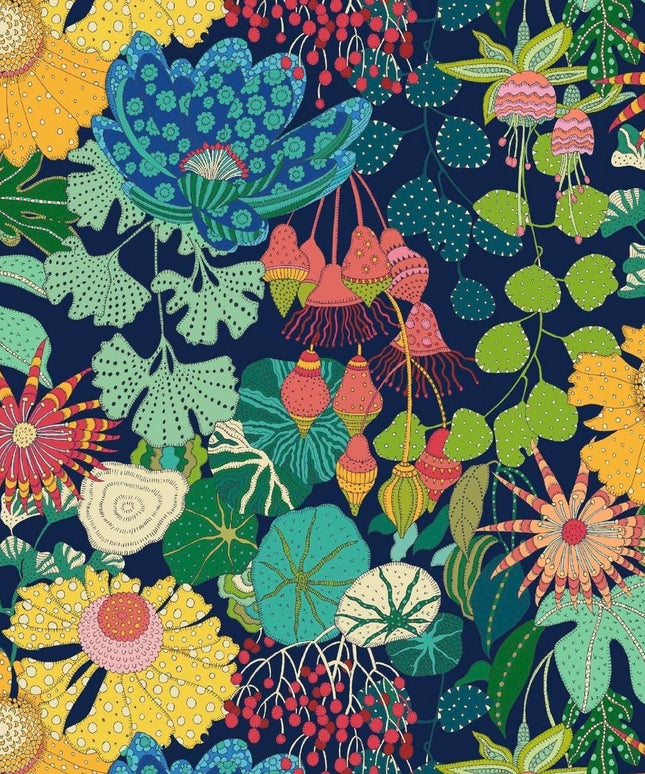 PRE-ORDER - APRIL 2026 | Windham Fabrics - Sally Kelly - Sally Kelly Sunsine - Peony Park - Indigo - Sold by Half Yard