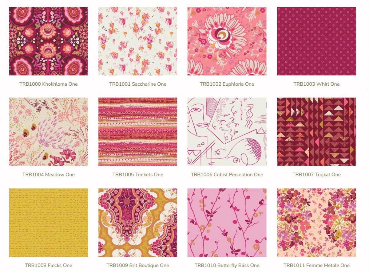 La Vie en Rose | Meadow One | TRB1004 by Art Gallery Fabrics | AGF Quilt Cotton | Sold by Half Yard