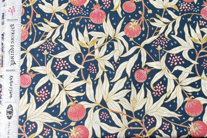 AGF Fabric | Dancing Pomegranates | AGF Spring Equinox | Sold by the Half Yard | Dragonfly
