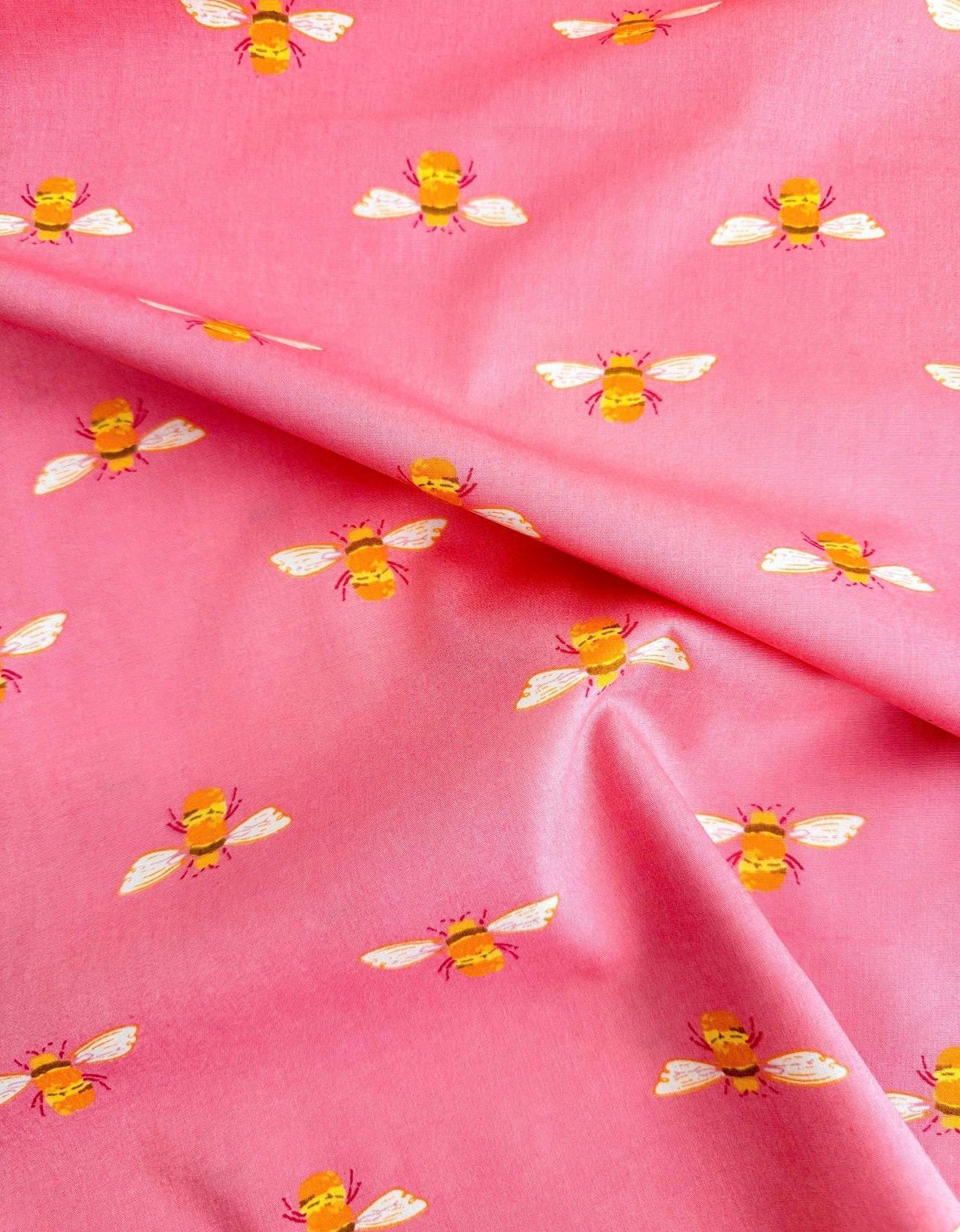 Bumble in Blush, Marigold Collection, by AGF Studio, 100% Premium Cotton Fabric, Sold by the Half Yard