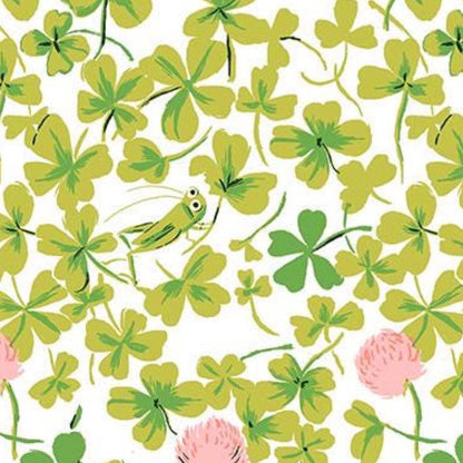 Heather Ross Studio Edit, Cricket Clover in Pink - Windham Fabrics - Sold by the Half Yard