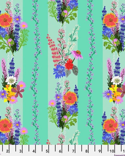 Mia Charro | Floral Firata Floral Fusion | Free Spirit Fabric | 100% Cotton Fabric | Sold by the Half Yard