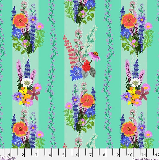 Mia Charro | Floral Firata Floral Fusion | Free Spirit Fabric | 100% Cotton Fabric | Sold by the Half Yard