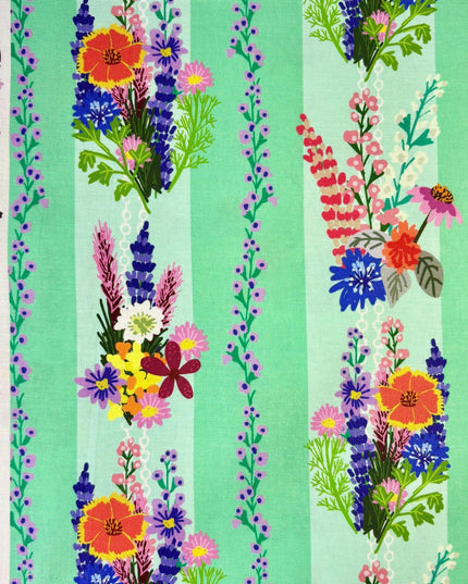 Mia Charro | Floral Firata Floral Fusion | Free Spirit Fabric | 100% Cotton Fabric | Sold by the Half Yard