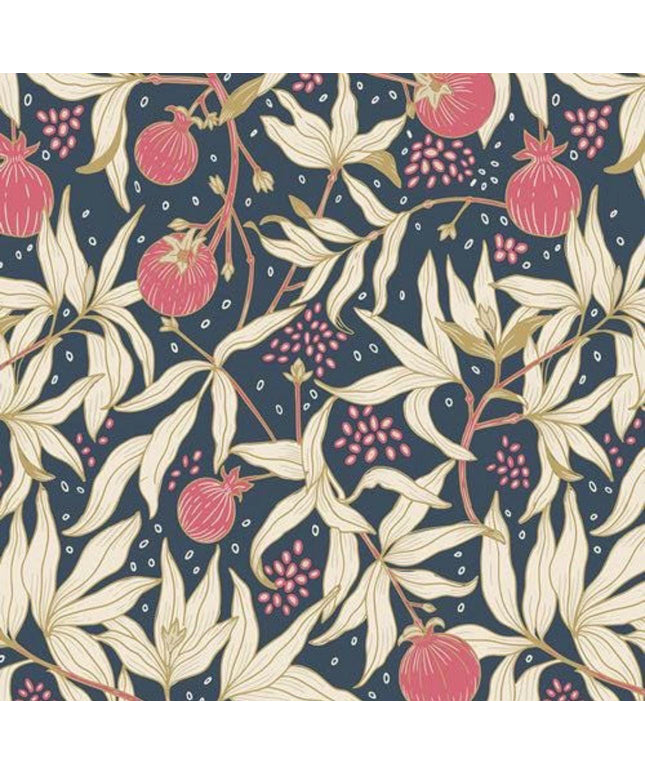 AGF Fabric | Dancing Pomegranates | AGF Spring Equinox  | Sold by the Half Yard | Dragonfly