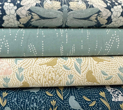 AGF Fabric | Weeping Willow | AGF Spring Equinox | Sold by the Half Yard | Dragonfly