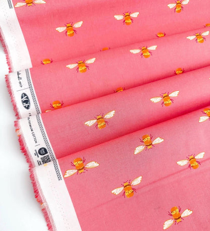 Bumble in Blush, Marigold Collection, by AGF Studio, 100% Premium Cotton Fabric, Sold by the Half Yard