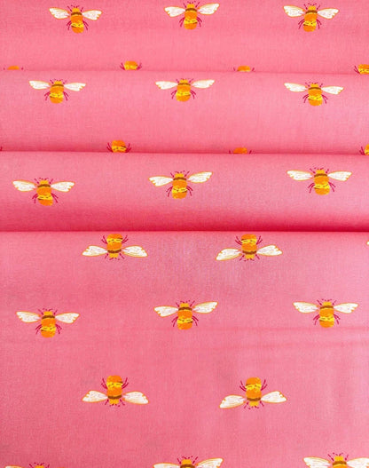 Bumble in Blush, Marigold Collection, by AGF Studio, 100% Premium Cotton Fabric, Sold by the Half Yard