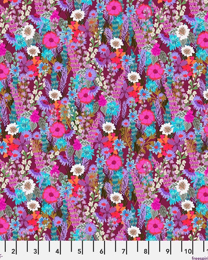Mia Charro | Floral Fiesta | Garden Glow  | Free Spirit Fabric | 100% Cotton Fabric | Sold by the Half Yard