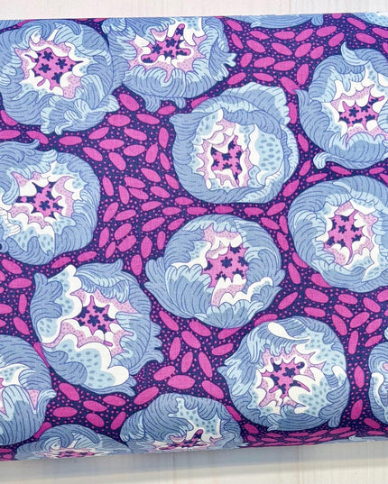 Penny Jeffries, Blostma & Song, Flower Festival, PWPE008, Free Spirit Fabric, Cotton, Sold by the Half Yard