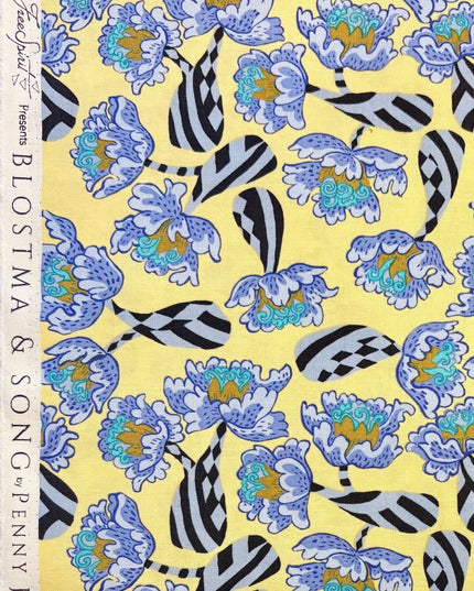 Penny Jeffries, Blostma & Song, Peony Bones, PWPE011, Free Spirit Fabric, Cotton, Sold by the Half Yard