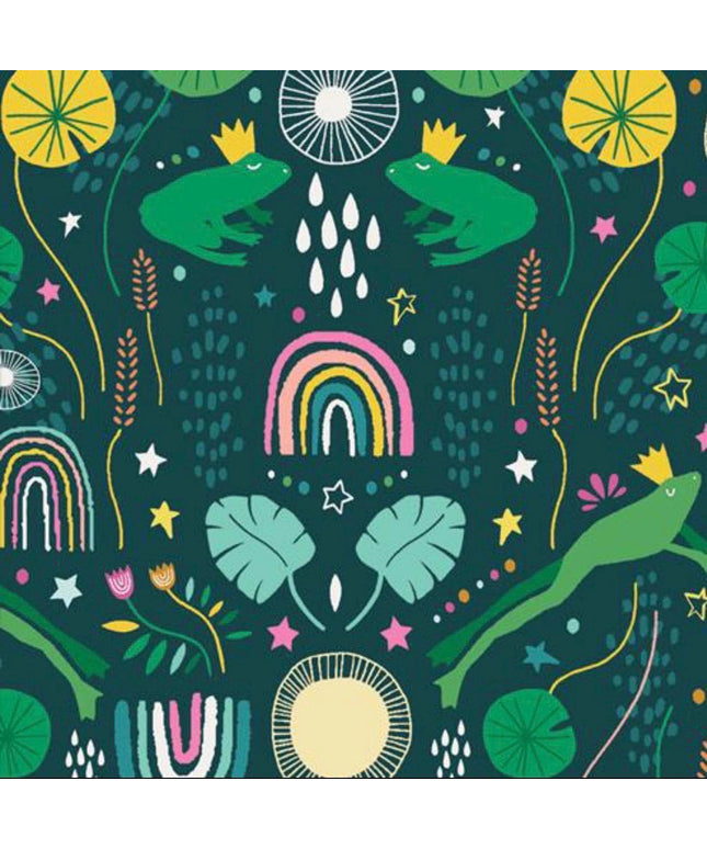 Art Gallery Fabrics - Frog Song in Evening Rain - ROS-58300 - Sold by the Half Yard