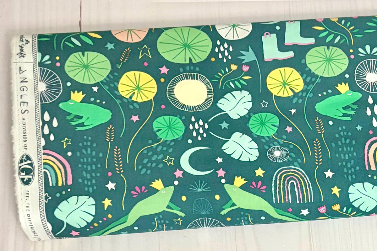 Art Gallery Fabrics - Frog Song in Evening Rain - ROS-58300 - Sold by the Half Yard