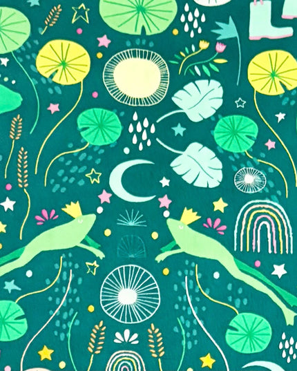 Art Gallery Fabrics - Frog Song in Evening Rain - ROS-58300 - Sold by the Half Yard