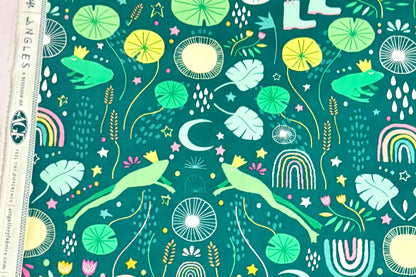 Art Gallery Fabrics - Frog Song in Evening Rain - ROS-58300 - Sold by the Half Yard