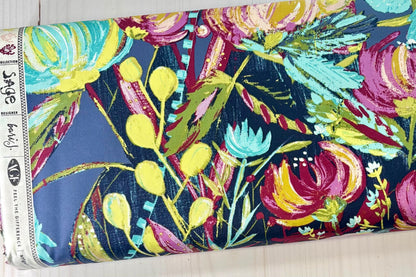 Painted Desert Night Bari J, Sage Collection Art Gallery Fabric, Sold by the Half Yard