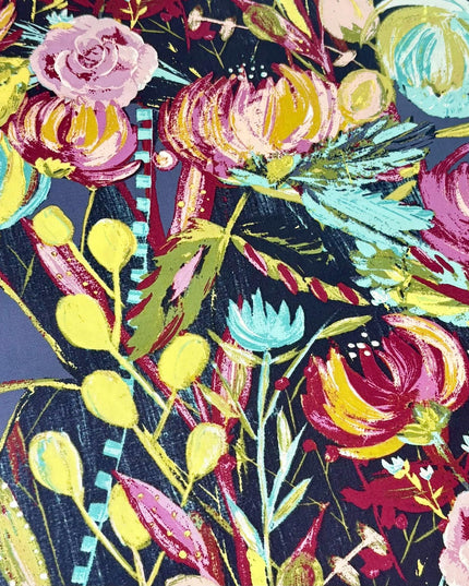 Painted Desert Night Bari J, Sage Collection Art Gallery Fabric, Sold by the Half Yard