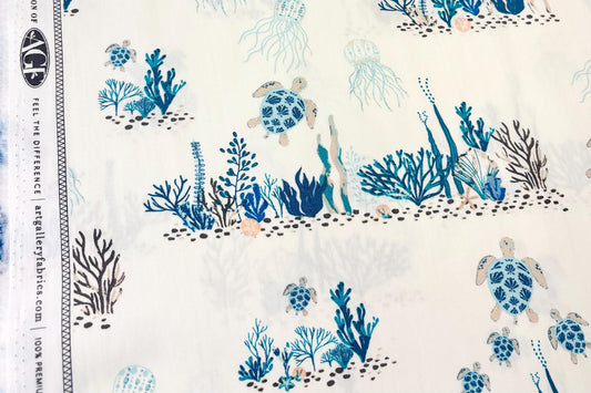 AGF Gulf Breeze | Turtle Bay | GBR-31500 | Art Gallery Fabrics | Sold by the Half Yard