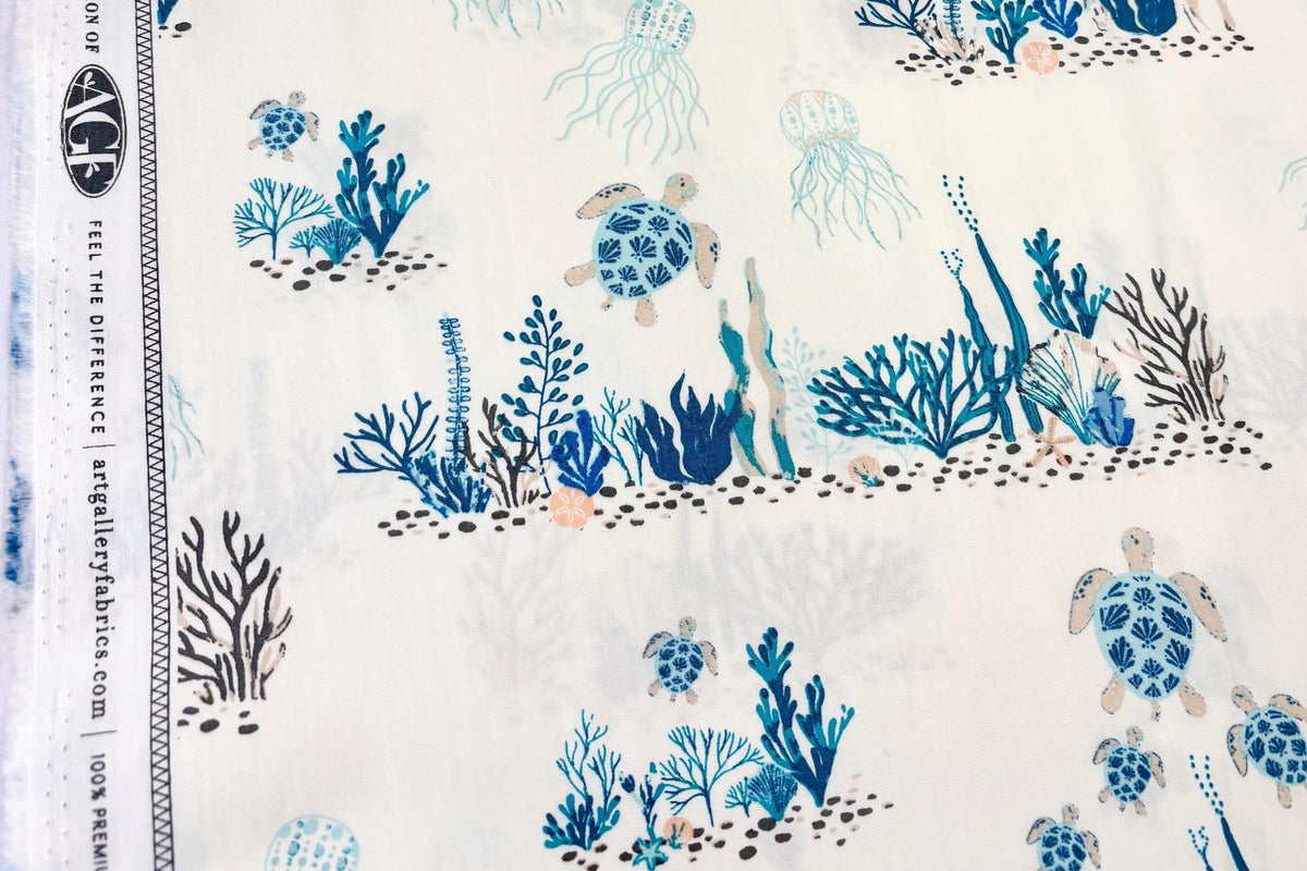 AGF Gulf Breeze | Turtle Bay | GBR-31500 | Art Gallery Fabrics | Sold by the Half Yard