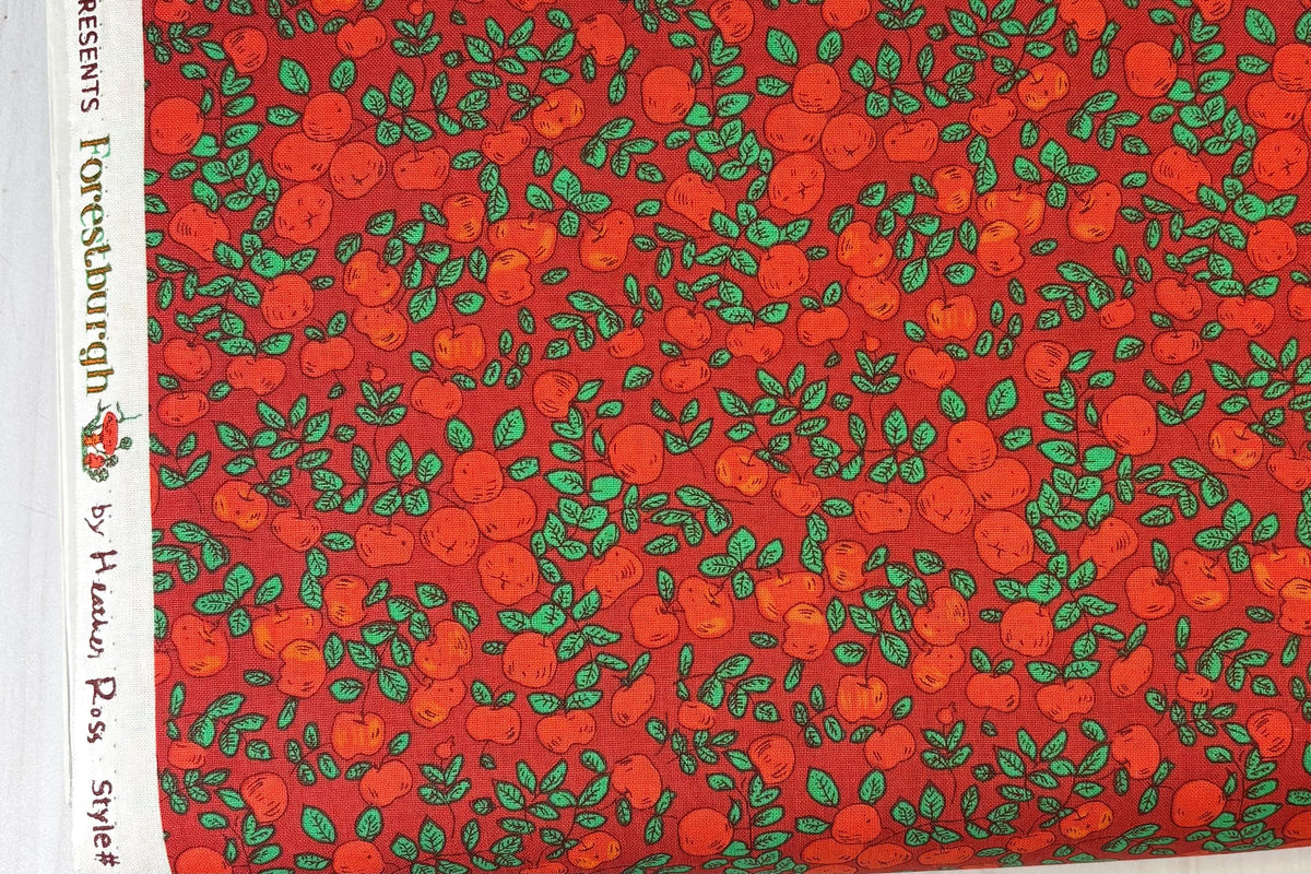 Forestburgh by Heather Ross - Apples - Sold by the Hlaf Yard