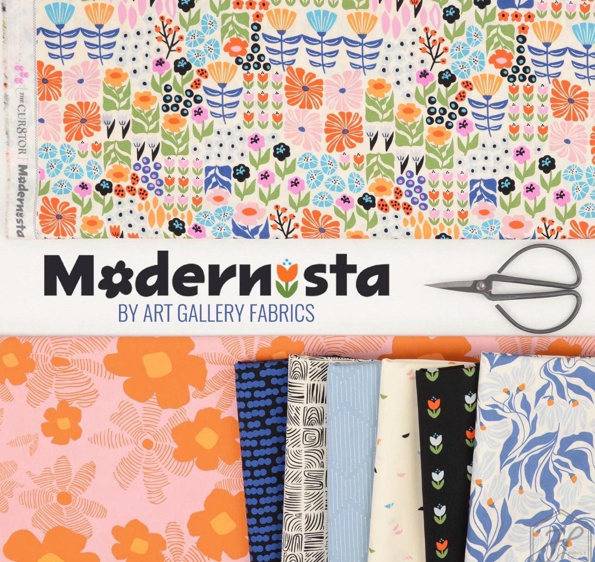 AGF | Wind Dance Azure | Modernista | Art Gallery Fabrics | CUR8MO-302 | Sold by the Half Yard