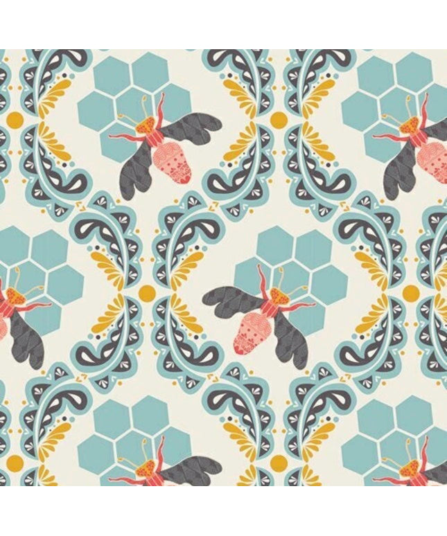 AGF | Art Gallery Fabrics | Sweet as Honey | Bee Sweet Morning | Art Gallery Fabrics | Sold by the Half Yard