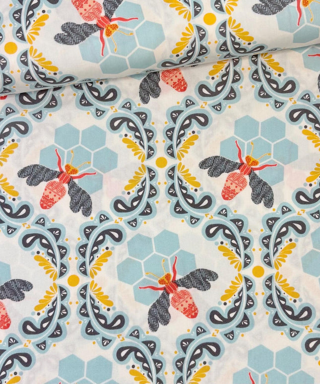 AGF | Art Gallery Fabrics | Sweet as Honey | Bee Sweet Morning | Art Gallery Fabrics | Sold by the Half Yard