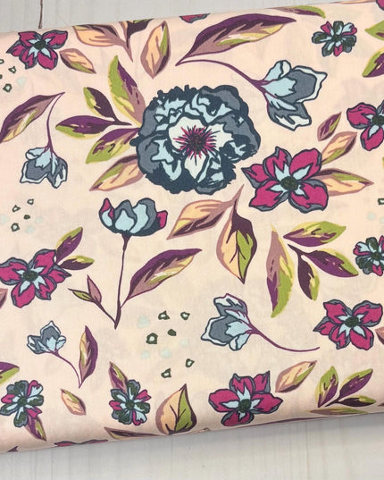 Mystical Floral Fabric, Flowers and Leaves from the Mystical Land collection, Art Gallery Fabrics, Sold by the Half Yard