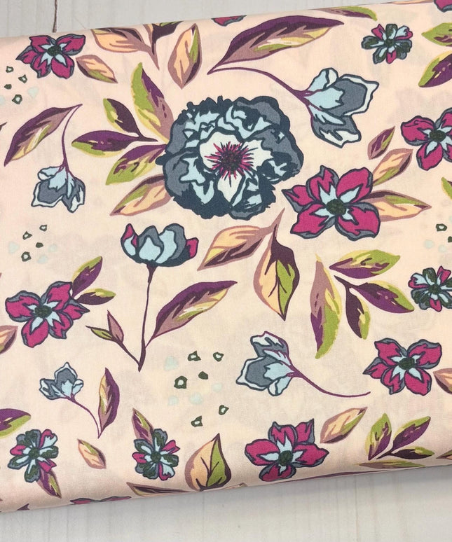 Mystical Floral Fabric, Flowers and Leaves from the Mystical Land collection, Art Gallery Fabrics, Sold by the Half Yard