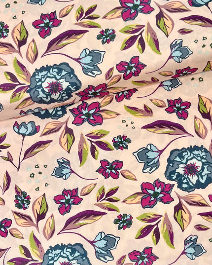Mystical Floral Fabric, Flowers and Leaves from the Mystical Land collection, Art Gallery Fabrics, Sold by the Half Yard