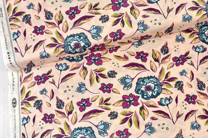 Mystical Floral Fabric, Flowers and Leaves from the Mystical Land collection, Art Gallery Fabrics, Sold by the Half Yard
